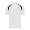 Athletic (AK) Knit Shirts Athletic Knit (AK) A1820Y-207 Youth White/Royal Blue Short Sleeve Polo Shirt