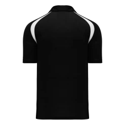 Athletic (AK) Knit Athletic Knit (AK) A1820A-221 Adult Black/White Short Sleeve Polo Shirt Shirts