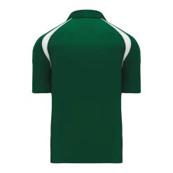 Athletic (AK) Knit Athletic Knit (AK) A1820Y-260 Youth Dark Green/White Short Sleeve Polo Shirt Shirts