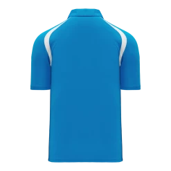 Athletic (AK) Knit Shirts Athletic Knit (AK) A1820A-289 Adult Pro Blue/White Short Sleeve Polo Shirt