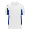 Athletic (AK) Knit Shirts Athletic Knit (AK) A1825Y-207 Youth White/Royal Blue Short Sleeve Polo Shirt