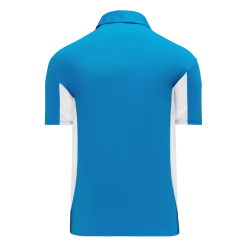 Athletic (AK) Knit Shirts Athletic Knit (AK) A1825A-289 Adult Pro Blue/White Short Sleeve Polo Shirt