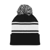 Athletic (AK) Knit Athletic Knit (AK) A1830A-221 Adult Black/White Hockey Toque/Beanie