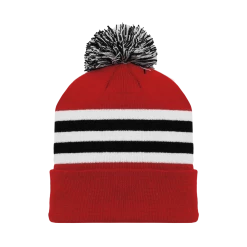 Athletic (AK) Knit Athletic Knit (AK) A1830A-304 Adult Chicago Red Hockey Toque/Beanie