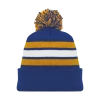 Athletic (AK) Knit Athletic Knit (AK) A1830Y-447 Youth Royal Blue/Gold/White Hockey Toque/Beanie