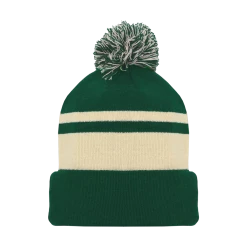 Athletic (AK) Knit Athletic Knit (AK) A1830Y-563 Youth Minnesota Dark Green Hockey Toque/Beanie