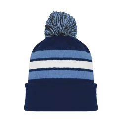 Athletic (AK) Knit Athletic Knit (AK) A1830Y-761 Youth Navy/Sky/White Hockey Toque/Beanie