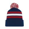 Athletic (AK) Knit Athletic Knit (AK) A1830A-764 Adult Navy/Red/White Hockey Toque/Beanie