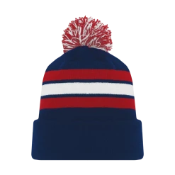 Athletic (AK) Knit Athletic Knit (AK) A1830A-764 Adult Navy/Red/White Hockey Toque/Beanie