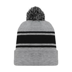 Athletic (AK) Knit Athletic Knit (AK) A1830Y-920 Youth Heather Grey/Black Hockey Toque/Beanie