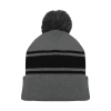 Athletic (AK) Knit Athletic Knit (AK) A1830A-930 Adult Heather Charcoal Grey/Black Hockey Toque/Beanie
