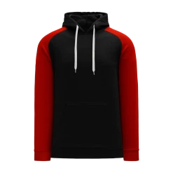 Athletic (AK) Knit Athletic Knit (AK) A1840A-249 Adult Black/Red Apparel Sweatshirt