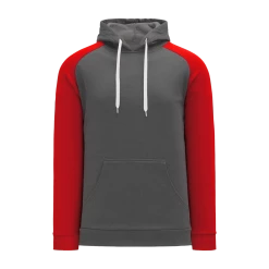 Athletic (AK) Knit Athletic Knit (AK) A1840A-933 Adult Heather Charcoal/Red Apparel Sweatshirt