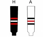 Modelline Knit Ice Hockey Socks - Avangard Omsk Home Black