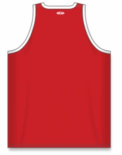 Athletic (AK) Knit Athletic Knit (AK) B1325M-208 Mens Red/White League Basketball Jersey