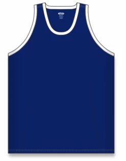 Athletic (AK) Knit Athletic Knit (AK) B1325M-216 Mens Navy/White League Basketball Jersey