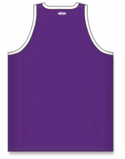 Athletic (AK) Knit Athletic Knit (AK) B1325L-220 Ladies Purple/White League Basketball Jersey