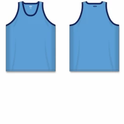 Athletic (AK) Knit Hockey Athletic Knit (AK) B1325M-232 Mens Sky Blue/Navy League Basketball Jersey