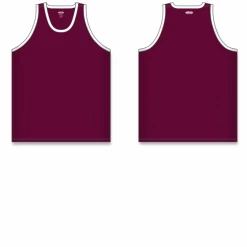 Athletic (AK) Knit Athletic Knit (AK) B1325Y-233 Youth Maroon/White League Basketball Jersey Hockey