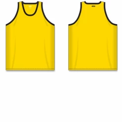 Athletic (AK) Knit Hockey Athletic Knit (AK) B1325Y-254 Youth Maize/Black League Basketball Jersey
