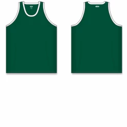 Athletic (AK) Knit Athletic Knit (AK) B1325Y-260 Youth Dark Green/White League Basketball Jersey