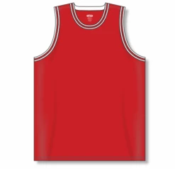 Athletic (AK) Knit Athletic Knit (AK) B1710Y-414 Youth Red/White/Black Pro Basketball Jersey