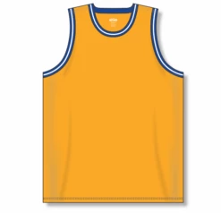 Athletic (AK) Knit Athletic Knit (AK) B1710Y-451 Youth Gold/Royal Blue/White Pro Basketball Jersey Hockey