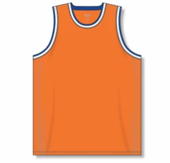 Athletic (AK) Knit Athletic Knit (AK) B1710Y-486 Youth Orange/Royal Blue/White/Grey Pro Basketball Jersey