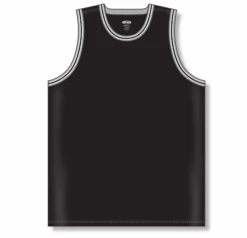 Athletic (AK) Knit Athletic Knit (AK) B1710Y-918 Youth Black/Grey/White Pro Basketball Jersey Hockey