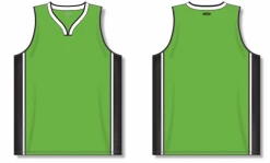 Athletic (AK) Knit Hockey Athletic Knit (AK) B1715Y-107 Youth Lime Green/Black/White Pro Basketball Jersey
