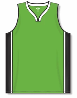 Athletic (AK) Knit Hockey Athletic Knit (AK) B1715Y-107 Youth Lime Green/Black/White Pro Basketball Jersey