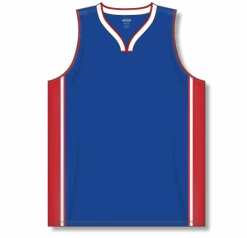 Athletic (AK) Knit Hockey Athletic Knit (AK) B1715Y-333 Youth Royal Blue/Red/White Pro Basketball Jersey