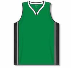 Athletic (AK) Knit Athletic Knit (AK) B1715Y-440 Youth Kelly Green/Black/White Pro Basketball Jersey