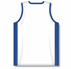 Athletic (AK) Knit Athletic Knit (AK) B2115Y-207 Youth White/Royal Blue Pro Basketball Jersey Hockey
