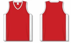 Athletic (AK) Knit Hockey Athletic Knit (AK) B2115M-208 Mens Red/White Pro Basketball Jersey