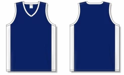 Athletic (AK) Knit Athletic Knit (AK) B2115M-216 Mens Navy/White Pro Basketball Jersey Hockey