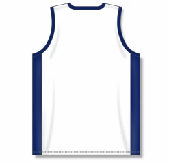 Athletic (AK) Knit Athletic Knit (AK) B2115Y-217 Youth White/Navy Pro Basketball Jersey