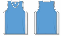 Athletic (AK) Knit Athletic Knit (AK) B2115M-227 Mens Sky Blue/White Pro Basketball Jersey Hockey
