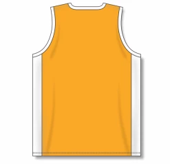 Athletic (AK) Knit Athletic Knit (AK) B2115M-236 Mens Gold/White Pro Basketball Jersey