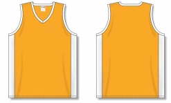 Athletic (AK) Knit Athletic Knit (AK) B2115Y-236 Youth Gold/White Pro Basketball Jersey