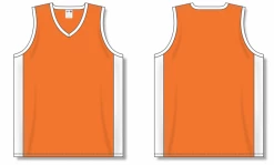 Athletic (AK) Knit Athletic Knit (AK) B2115Y-238 Youth Orange/White Pro Basketball Jersey Hockey
