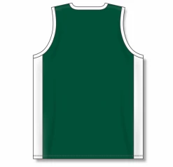 Athletic (AK) Knit Athletic Knit (AK) B2115M-260 Mens Dark Green/White Pro Basketball Jersey Hockey