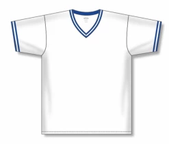 Athletic (AK) Knit Athletic Knit (AK) V1333A-207 Adult White/Royal Blue Volleyball Jersey Hockey