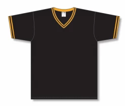 Athletic (AK) Knit Athletic Knit (AK) V1333A-212 Adult Black/Gold Volleyball Jersey Hockey