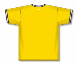 Athletic (AK) Knit Athletic Knit (AK) S1333A-256 Adult Maize/Black/White Soccer Jersey Hockey