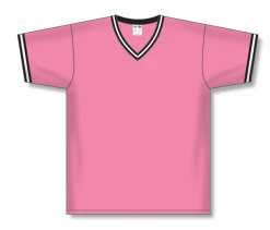 Athletic (AK) Knit Athletic Knit (AK) S1333Y-272 Youth Pink/Black/White Soccer Jersey Hockey