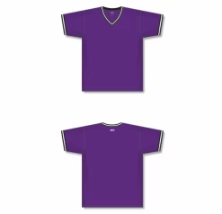 Athletic (AK) Knit Athletic Knit (AK) S1333A-438 Adult Purple/Black/White Soccer Jersey