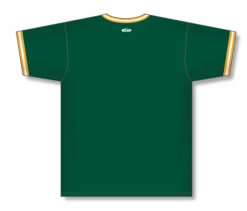 Athletic (AK) Knit Athletic Knit (AK) BA1333Y-439 Youth Dark Green/Gold/White Pullover Baseball Jersey
