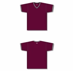 Athletic (AK) Knit Hockey Athletic Knit (AK) V1333A-443 Adult Maroon/Black/White Volleyball Jersey