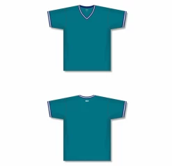 Athletic (AK) Knit Athletic Knit (AK) S1333A-456 Adult Pacific Teal/Navy/White Soccer Jersey